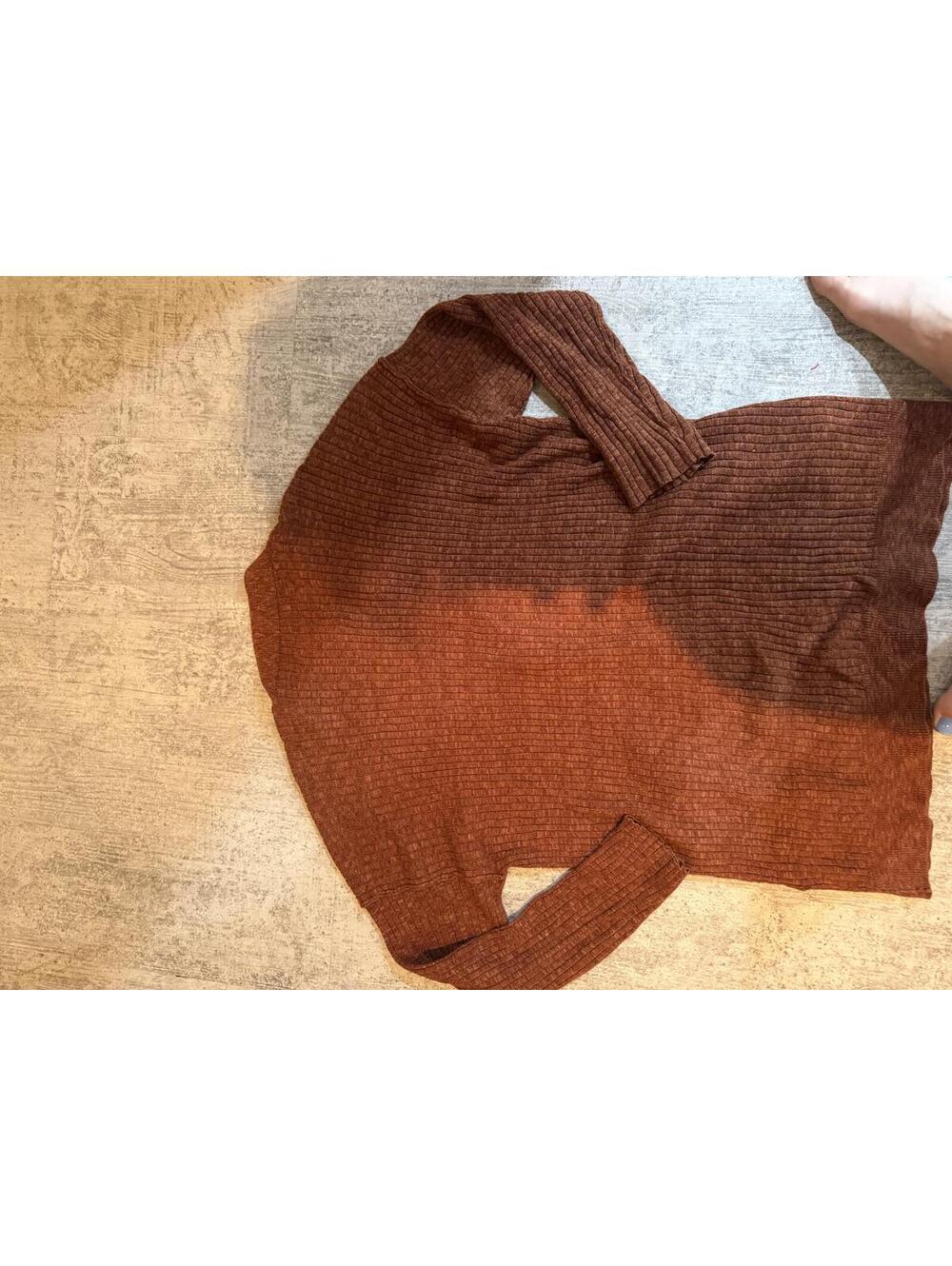 NWOT Free people FP beach Maiya Rust colored ribbed oversized cardigan small - Picture 6 of 6